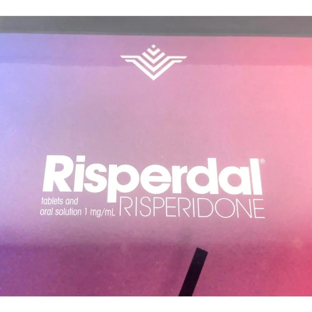 Risperdal M-TAB Drug Rep Promotional Wall Clock 10.5 x 11 Tested Working